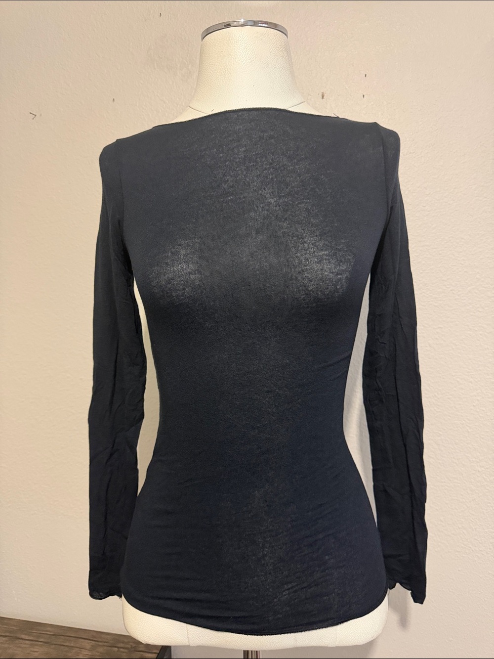 Intimissimi Boat Neck Modal Cashmere Ultralight Top Lightweight Base Layer - Picture 2 of 6